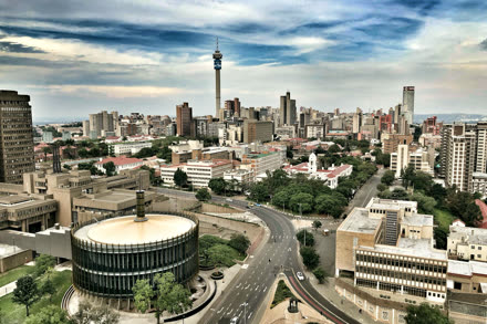 The Johannesburg skyline